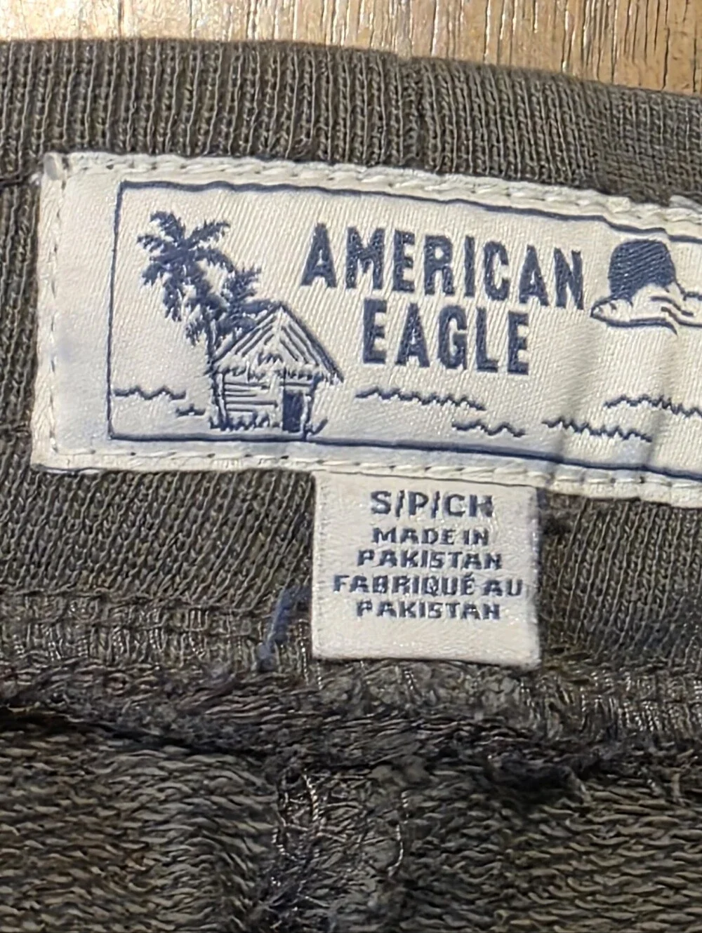 American Eagle Sweat Shorts Sz Small Gray 5” Inseam Lounge Jogger Good Vibes